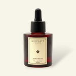 Moroccan prickly pear seed elixir oil in amber glass dropper bottle for skincare