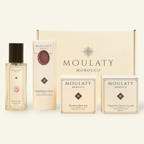 ROSE DE MARRAKECH CLAY PACK 150g 2個セット Rose Hydration Hammam Set | MOULATY MOROCCO – Moulaty Morocco